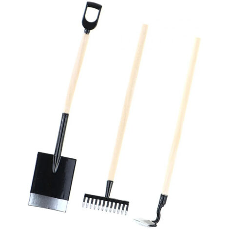 Outils de jardinage pour maison de poupée, 3 pièces (1/5)