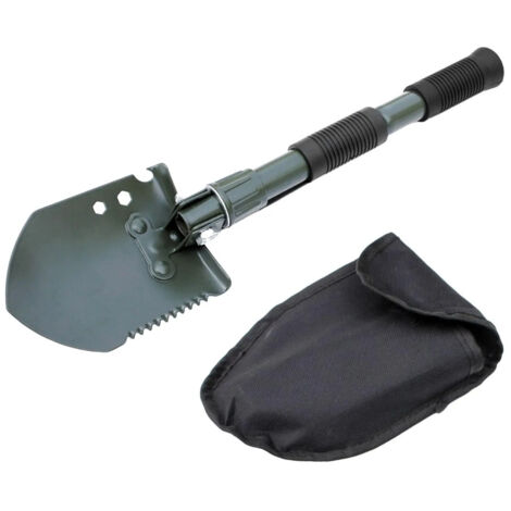 Pelle pliante multifonctionnelle pour le camping et la randonnée, verte (1/5)