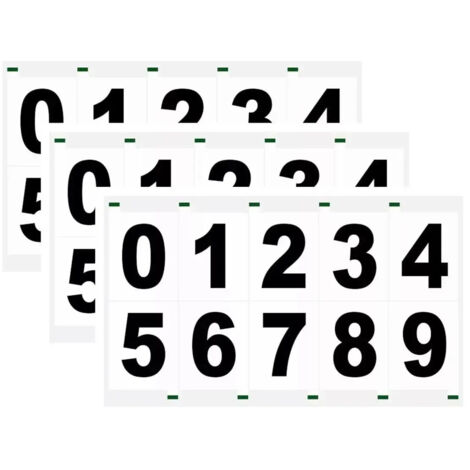 Autocollant de plaque d'immatriculation numérique réfléchissant invisible (1/4)