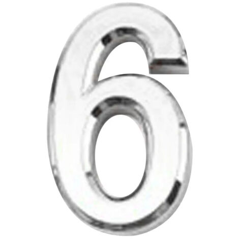 Numéro de porte autocollant en plastique argenté/doré (1/4)