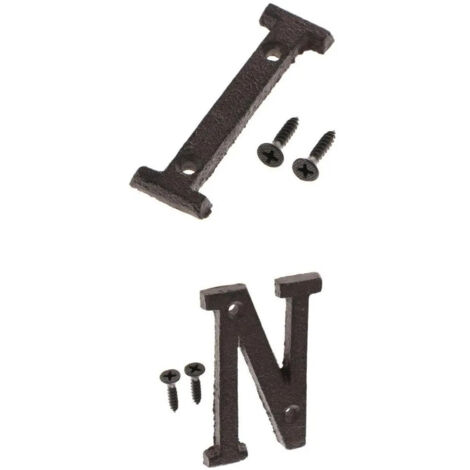 2 lettres extérieures moulées, étiquettes d'adresse, adresse (1/5)