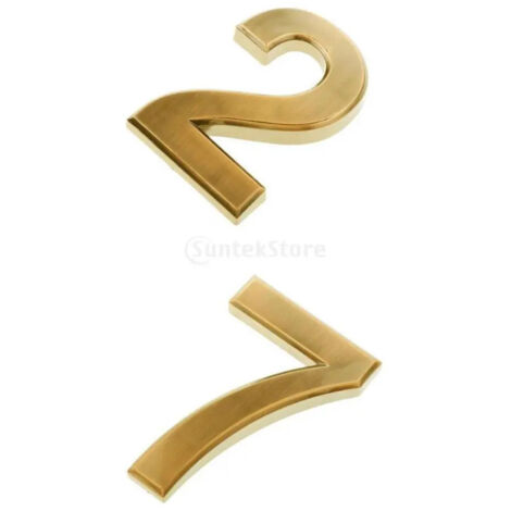 2 plaques de numéro de porte élégantes pour hôtel et maison (1/5)