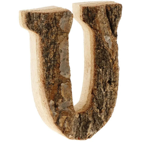 Lettres en bois peintes à la main, numéros de porte, lettre D (1/5)