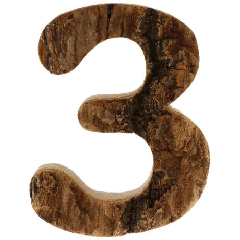 Décoration murale rétro en bois avec les chiffres de 0 à 9, Di (1/5)