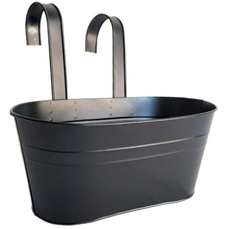 Pot de fleurs suspendu support fleurs rambarde (1/5)
