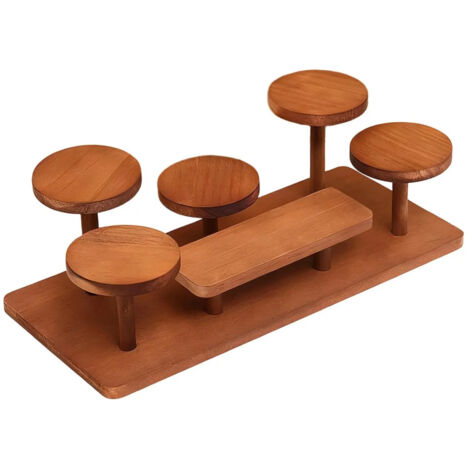 tagre en bois plusieurs niveaux pour plantes bijoux (1/5)