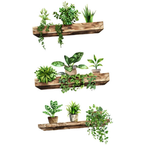 Stickers muraux vgtaux verts autocollants muraux (1/5)