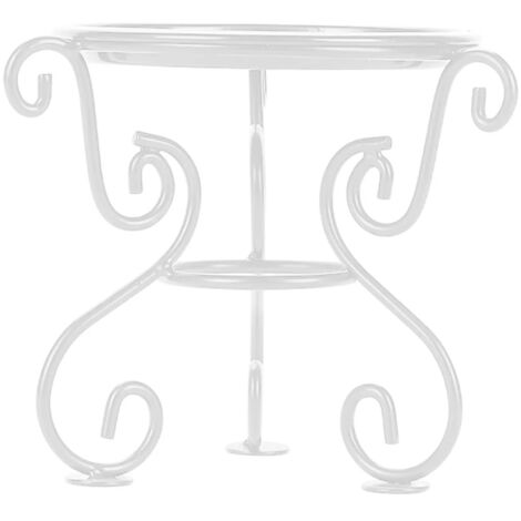 Support pour plantes portepot de fleurs blanc (1/5)