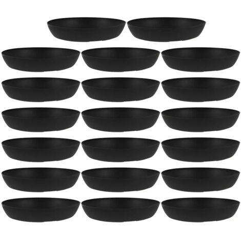 Soucoupes en plastique pour pots de fleurs en plastique lot de 20 (1/5)