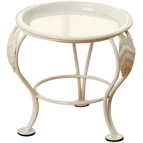Support pour plantes en fer polyvalent blanc (1/5)