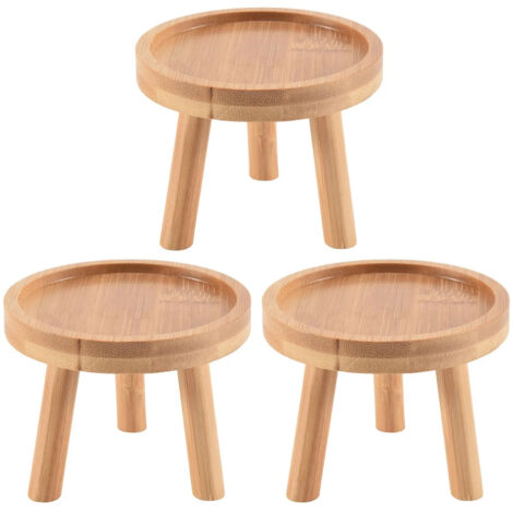 Support plantes en bois 3 units (1/5)