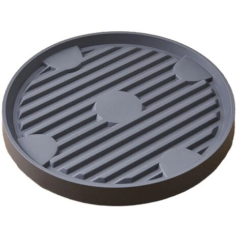 Support pour plantes roulettes silencieux et discret gris 25 (1/5)