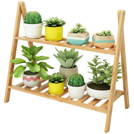 Support pour plantes en bambou plusieurs niveaux (1/5)