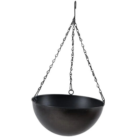 Jardinire suspendue grande jardinire suspendue en mtal noir (1/5)