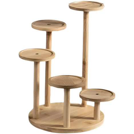 Support plantes de table en bois support 5 niveaux (1/5)