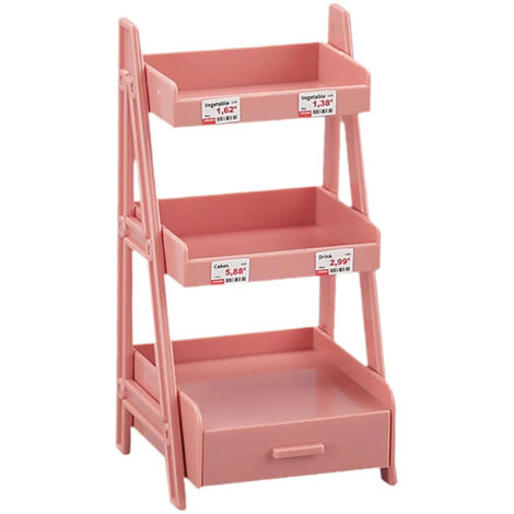 Support pour plantes miniatures avec tiroir tagre rose (1/5)