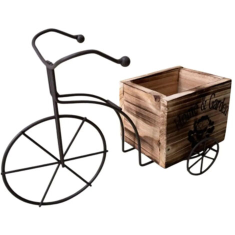 Pot de fleurs pour vlo tricycle support dcoratif de forme particulire (1/5)