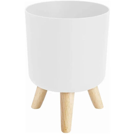 Pots de fleurs modernes avec pieds en bois support pour qb Fsdew (1/5)