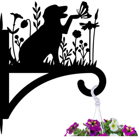 1 support mural pour plante en fer (1/5)