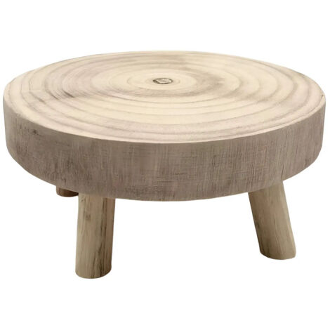 Support plantes en bois rond relevable S (1/5)