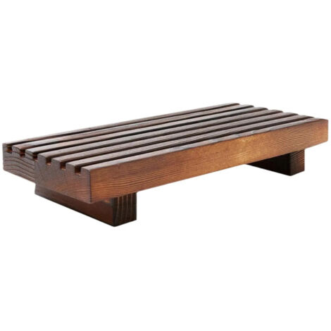 Support pidestal dcoratif rustique et compact pour pots de fleurs (1/5)
