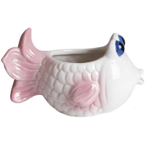 Pot de fleurs en forme de poisson pour console dentre salon (1/5)