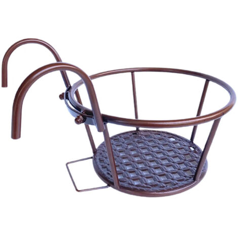 tagre de balcon en mtal support pour plantes bronze (1/5)