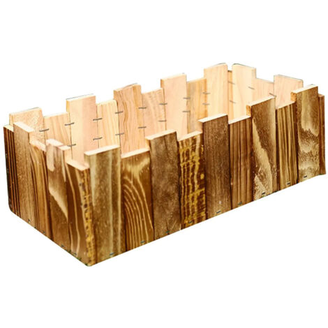 Pot de fleurs en bois, pot de fleurs style vintage, pot de fleurs pour (1/5)