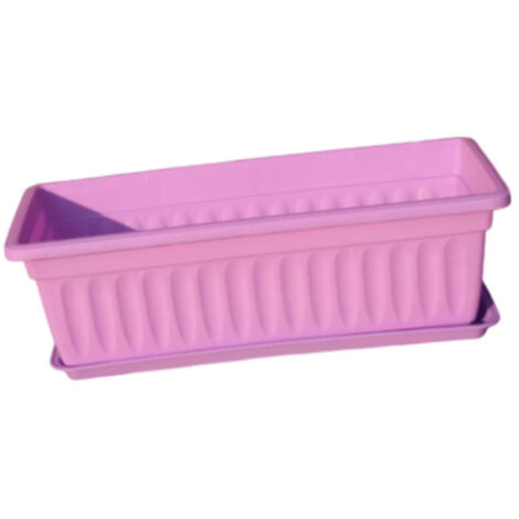 Pot de fleurs rectangulaire multifonctionnel avec trou de drainage (1/5)