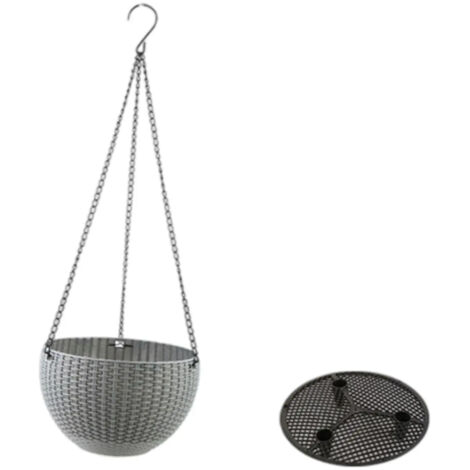 Jardinière suspendue grise pour extérieur (1/5)