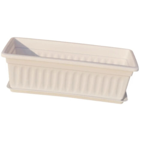 Pot de fleurs rectangulaire multifonctionnel avec trou de drainage (1/5)
