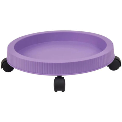 Chariot de support pour plantes Purple Saucer avec roues (1/5)
