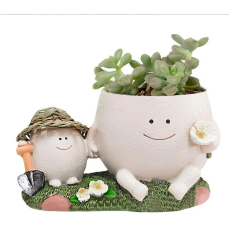 Ensemble de 3 moules en silicone pour béton et plantes succulentes (1/5)