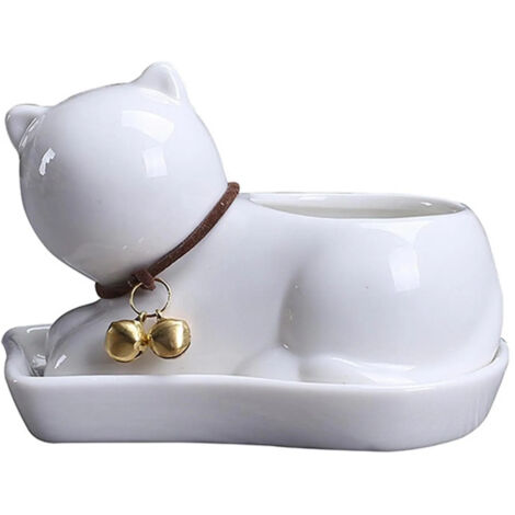 Pot en céramique avec trou de drainage pour stylos (1/5)