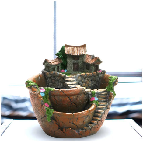 Jardinière murale avec sculpture esthétique, vase vintage (1/5)
