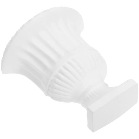 Jardinière murale, demi-vase vintage en plâtre, style rétro, à fixer au mur (1/5)