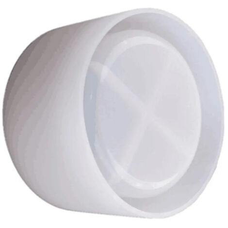 Pot de fleurs en céramique blanche en forme de dent, design moderne (1/5)