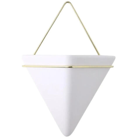 Pot de fleurs rond décoratif en céramique, vase pratique (1/5)