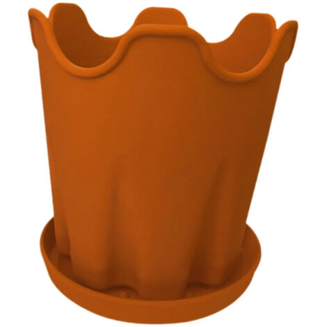 Élégant pot de fleurs rond avec jardinière de sol (1/5)