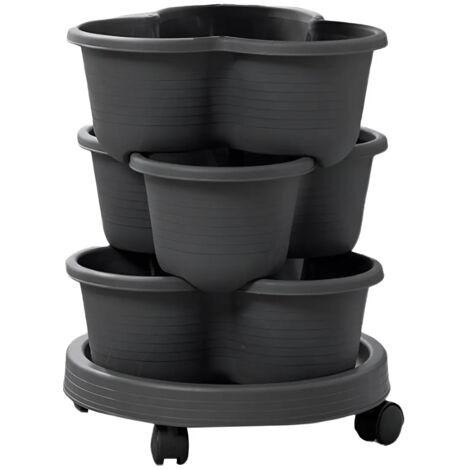 Pot de fleurs doré pour plantes succulentes (1/5)