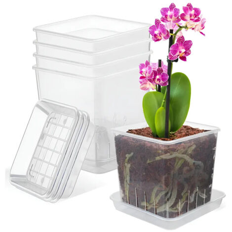 Lot de 3 supports pour plantes suspendues avec crochet mural (1/5)