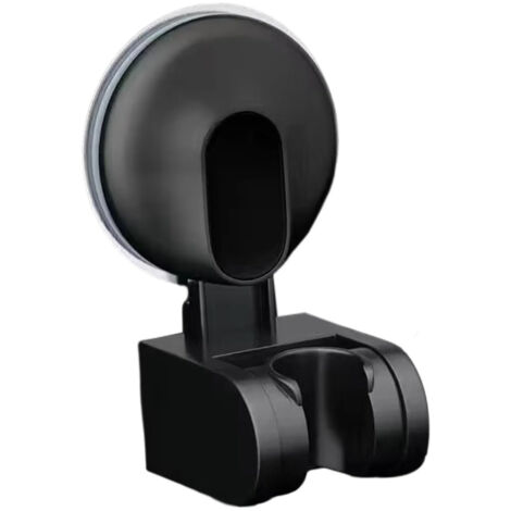 Support de flexible de douche pour douchette noire (1/5)