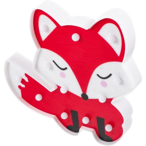 Renard Led D corative Taille Moyenne En Plastique Peint (1/5)
