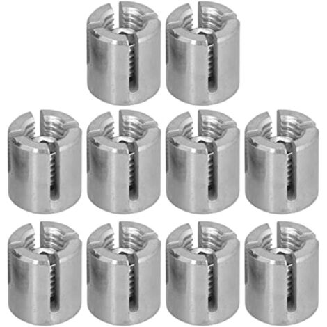 Lot de 10 serre câbles croisés en acier inoxydable durable pour intérieur (1/5)