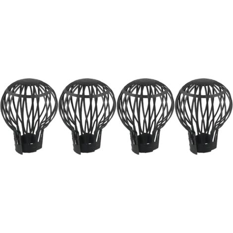 Lot de 4 tamis de protection contre les feuilles de descente pour éviter (1/5)