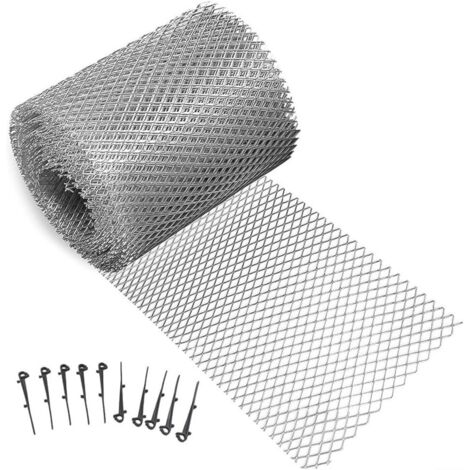 Protection de gouttière en aluminium, protection efficace des feuilles, (1/5)