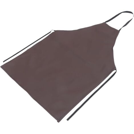 Tablier de cuisine long imperméable, taille moyenne, marron foncé, doux (1/5)