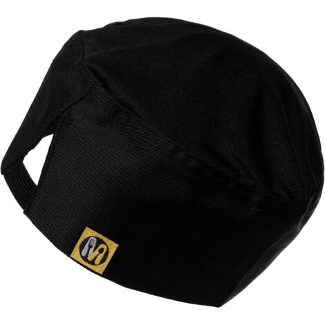 Toque de chef pour personnel de cuisine, noire, élastique, unisexe, (1/5)
