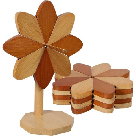 Dessous de plat en forme de moulin à vent pour plats chauds, résistant à (1/5)