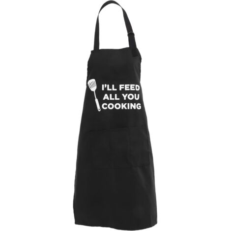 Tablier de cuisine humoristique pour mari, tablier de barbecue lavable et (1/5)
